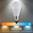 SMD-LED-Lampe, A60-Sockel, 12 W/1055 lm, E27-Fassung, 4000 K