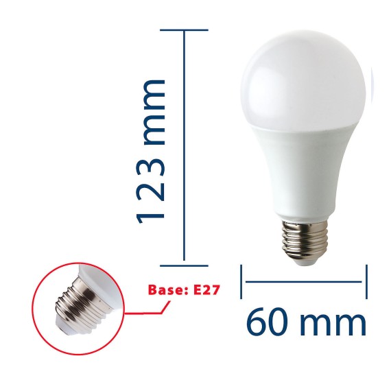 SMD-LED-Lampe, Goccia A60, 15 W/1520 lm,...