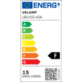 SMD-LED-Lampe, Goccia A60, 15 W/1520 lm, E27-Sockel, 6500 K