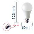 SMD-LED-Lampe, A60-Sockel, 15 W/1520 lm, B22-Sockel (Frankreich), 4000 K