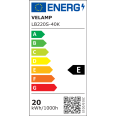 SMD LED bulb, A65 drop, 20W/2300lm, E27 base, 4000K
