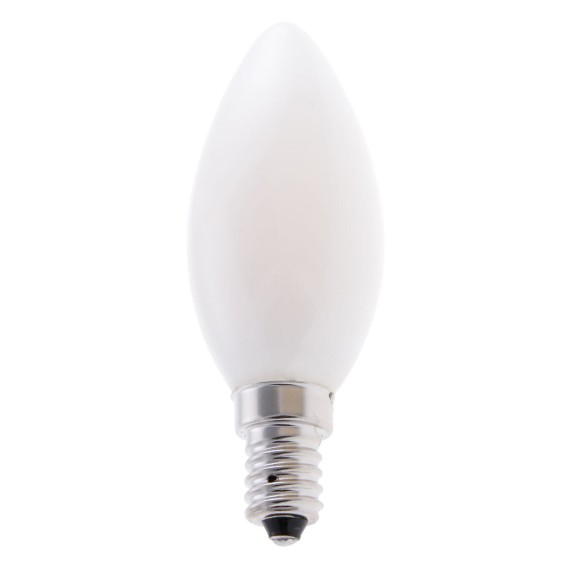 Opal Filament LED Bulb, Olive C35, 4W/470lm,...