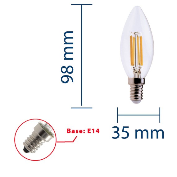 LED-Filamentlampe, olivgrün, C35, 6 W/806 lm,...