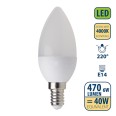 SMD-LED-Lampe, olivgrün, C37, 6 W/470 lm, E14-Sockel, 4000 K