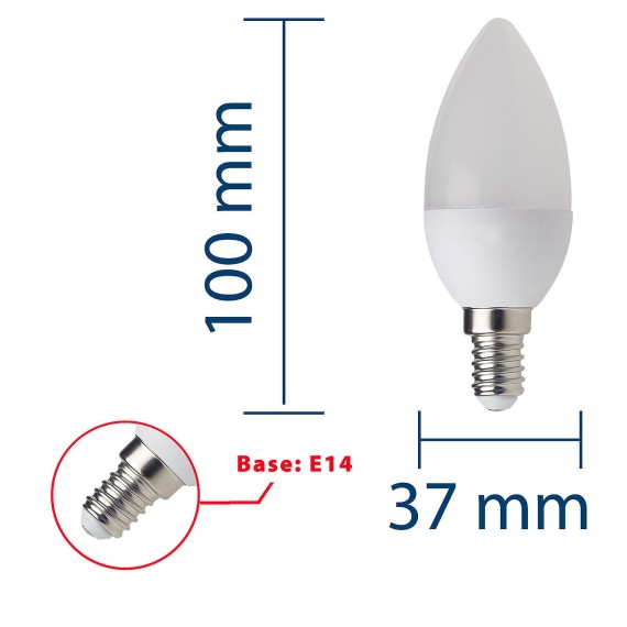 SMD-LED-Lampe, olivgrün, C37, 6 W/470 lm,...
