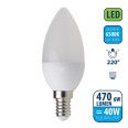 SMD LED bulb, Olive C37, 6W/470lm, E14 base, 6500K