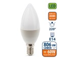 SMD LED bulb, Olive C37, 8W/806lm, E14 base, 3000K