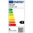 SMD LED bulb, Olive C37, 8W/806lm, E14 base, 3000K