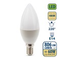 SMD LED bulb, Olive C37, 8W/806lm, E14 base, 4000K