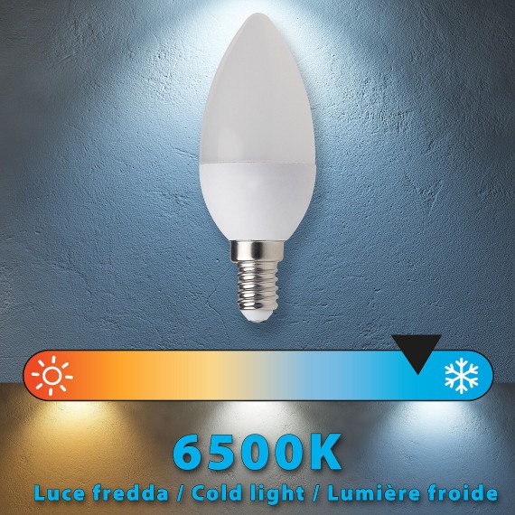 Ampoule LED SMD, Olive C37, 8 W/806 lm, culot...