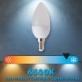 Ampoule LED SMD, Olive C37, 8 W/806 lm, culot E14, 6500 K