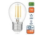 LED Filament Bulb, P45 Sphere, 4W/470lm, E27 Base, 2700K