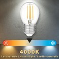 LED-Filamentlampe, P45-Kugel, 4 W/470 lm, E27-Sockel, 4000 K