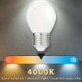 Opal-Filament-LED-Lampe, P45-Kugel, 4 W/470 lm, E27-Sockel, 4000 K