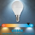 SMD LED bulb, Sfera P45, 6W/470lm, E14 base, 6500K