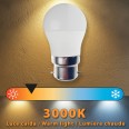 SMD LED bulb, Sfera P45, 6W/470lm, B22 base (France), 3000K