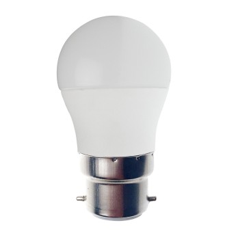 SMD LED bulb, P45 sphere, 6W/470lm, B22 base (France), 4000K