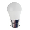 SMD LED bulb, P45 sphere, 6W/470lm, B22 base (France), 4000K