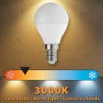 SMD LED bulb, Sfera P45, 8W/806lm, E14 base, 3000K