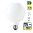 Opal-Filament-LED-Lampe, G125-Fassung, 18 W/2500 lm, E27-Sockel, 4000 K