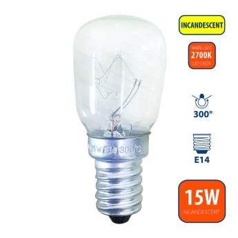 Incandescent bulb, Peretta ST26, 15W/100lm, E14 base,... 2