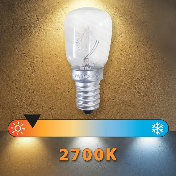 Incandescent bulb, Peretta ST26, 15W/100lm, E14...