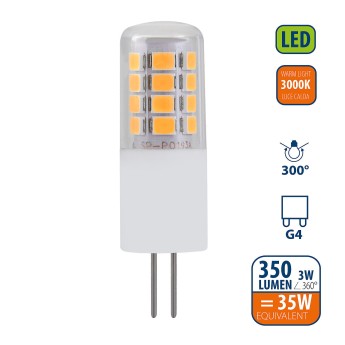 SMD LED bulb, capsule, 3W/350lm, G4 base, 3000K 2