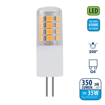 SMD LED bulb, capsule, 3W/350lm, G4 base, 6500K 2
