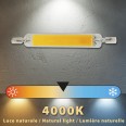 R7S COB LED bulb 8.5W 1055 lumens, 118 mm, natural white light 4000 K