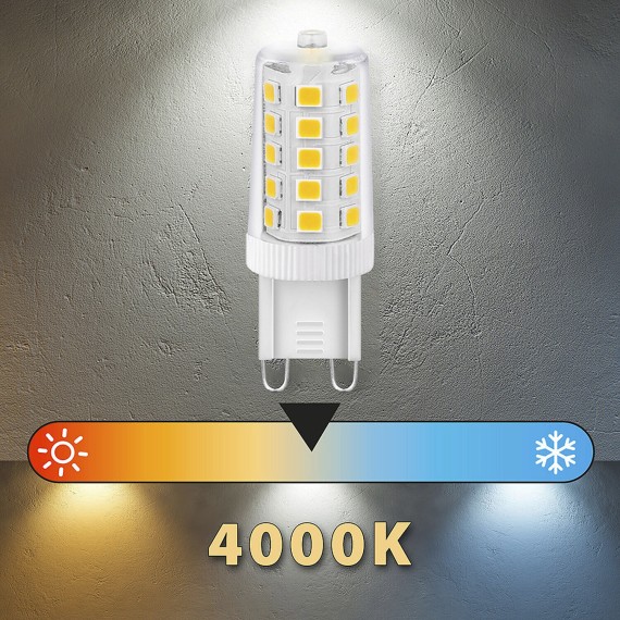 SMD-LED-Lampe, G9-Sockel, 3,5 W/300 lm, 4000 K