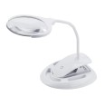 Wiederaufladbare LED-Lampe mit 3-facher/8-facher Vergrößerung