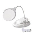 Wiederaufladbare LED-Lampe mit 3-facher/8-facher Vergrößerung