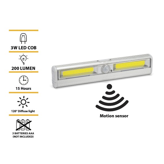 SMARTY: Mini-COB-LED-Streifen mit Bewegungsmelder