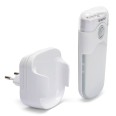 Lichtpunkt mit PIR-Sensor, Anti-Blackout-Leuchte und Taschenlampe. H-Steckdose