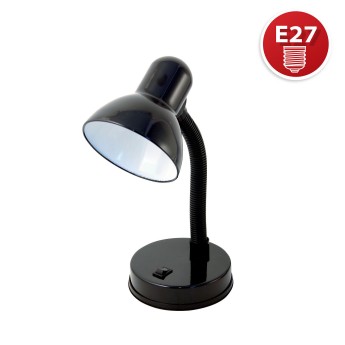 CHARLESTON: Black table lamp with E27 socket 2