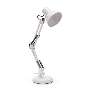 CHARLESTON XL: "Architect" table lamp, white, E27 socket