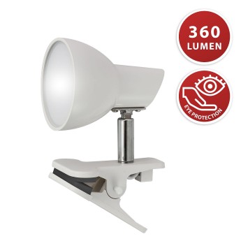 CHARLY: 24-LED-Spot mit Klemme, weiß, 360 lm, 5 W 2