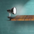 CHARLY: 24 LED spot with clip, black, 360Lm 5W