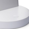 7-W-LED-Schreibtischlampe mit Berührungsschalter und Stifthalter. Weiß
