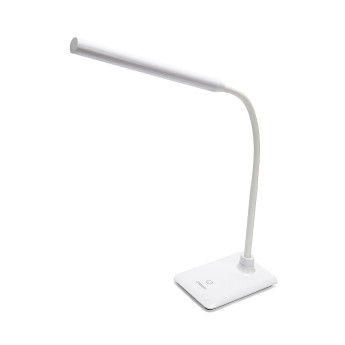 SLIM: 6W LED desk lamp, white. Touch switch.