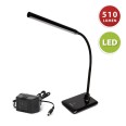 SLIM: Lampada da scrivania LED 6W, nera. Interruttore "touch"