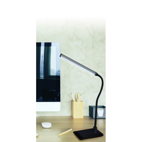 SLIM: Lampada da scrivania LED 6W, nera....