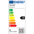 SLIM: Lampada da scrivania LED 6W, nera. Interruttore "touch"