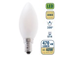 Opal Filament LED Bulb, Olive C35, 4W/470lm, E14 Base, 4000K
