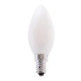 Opal Filament LED Bulb, Olive C35, 6W/806lm, E14 Base, 6500K