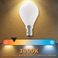 Opal Filament LED Bulb, P45 Sphere, 4W/470lm, E14 Base, 3000K