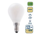 Opal Filament LED Bulb, P45 Sphere, 4W/470lm, E14 Base, 4000K