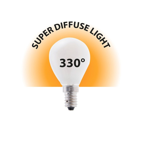 Opal Filament LED Bulb, P45 Sphere, 4W/470lm,...