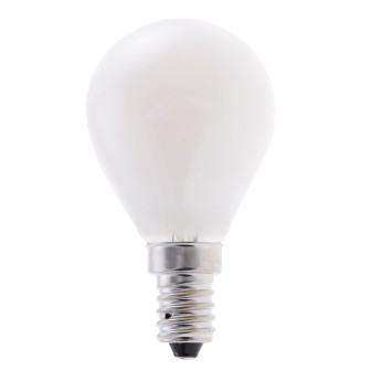 Opal Filament LED Bulb, P45 Sphere, 6W/806lm, E14 Base,...
