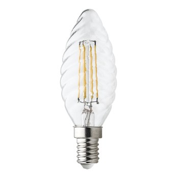 Lampadina LED a filamento, "Tortiglione" C35, 4W/470lm,...
